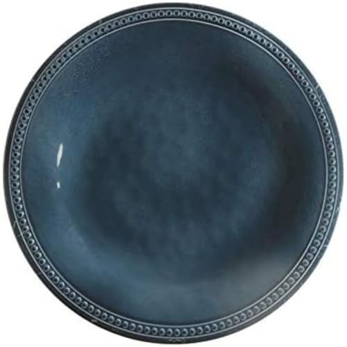 Marine Business Lot de 6 Assiettes à Dessert en mélamine 21.5x21.5x2.2200000000000002 cm Bleu Laguna
