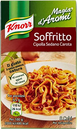 3x Knorr Magia d'Aromi Soffritto brodo Steinpilze Suppenwürfel Brühe 8 x 11g (Karotte-Sellerie-Zwiebel)