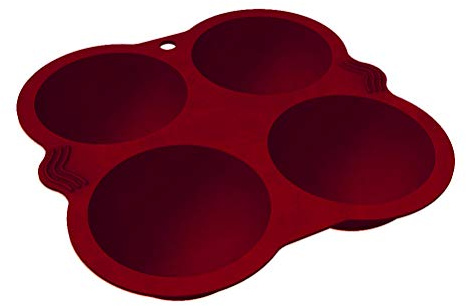 Stampo in silicone a mezza sfera, 4 cavità grandi a mezza sfera, stampo in silicone per torte, muffin, cioccolato, palline di cioccolato, stampo in silicone per fare torte, gelatine, mousse a cupola