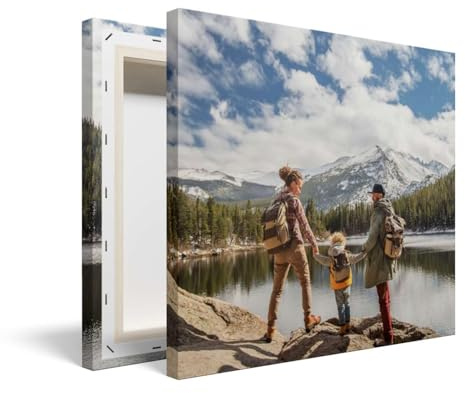 PICANOVA – Ihr Foto auf Leinwand 60x60 cm – Premium Fotoleinwand – Ihr Eigenes Bild auf Leinwand als Personalisierte Wanddeko – Wandbild mit Wunschmotiv – Leinwandbild Auf 2 cm Holz–Keilrahmen