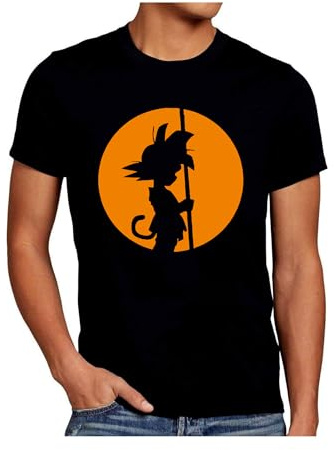 Camiseta para Hombre con Diseño de Anime - Camiseta con estampación Digital Directa 100% algodón - Camiseta Friki Hombre - Camisetas Anime Manga Corta