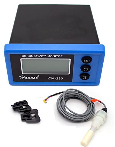 Toplionace 220V Online TDS Leitfähigkeitsmessgerät, Instrument EC Messgerät Leitfähigkeitselektrode Ersetzt Abwassermonitor CM-230