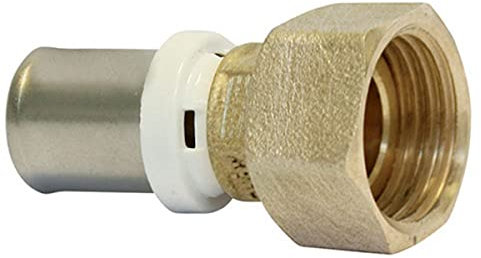 Raccord droit femelle multicouche 15/21 fixe à sertir - Ø16-1/2” - 30312-16-15 - Fixoconnect - Ayor