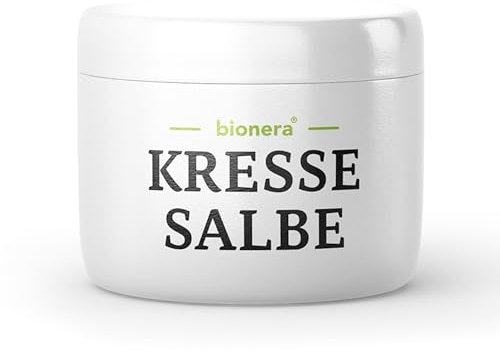 Bionera® Kressesalbe - Das Original für reife Haut | Wunderwaffe gegen Altersflecken und Pigmentflecken | Feuchtigkeitsspendender Kressewirkstoff | Bekämpft Hyperpigmentierung | Made in Germany(100ml)