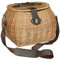 Cesto funghi cestino in vimini con tracolla cm 32 x 27 x h 26 lux