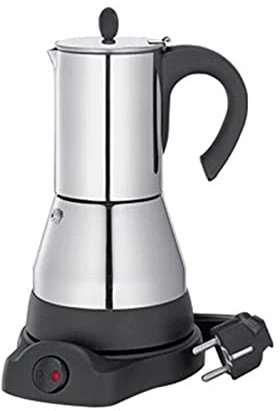 Cafetera francesa Moka eléctrica duradera, máquina de café eléctrica de gran capacidad, accesorios for café for el hogar Cafe 200ml para regalos para amantes del café Café de la mañana Prensa francesa