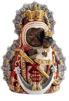 DRW Figura Virgen de la Cabeza Infantil Resina Pintada a Mano 9 cm