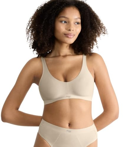 Sloggi Ever Ease Soft BH för kvinnor, Sand beige, XL plus
