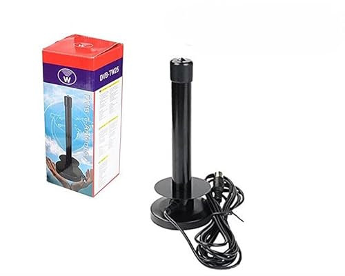 SQUADO - Antenna TV Digitale Terrestre DVB-T Portatile 25DB per Auto Camper, Base Calamitata