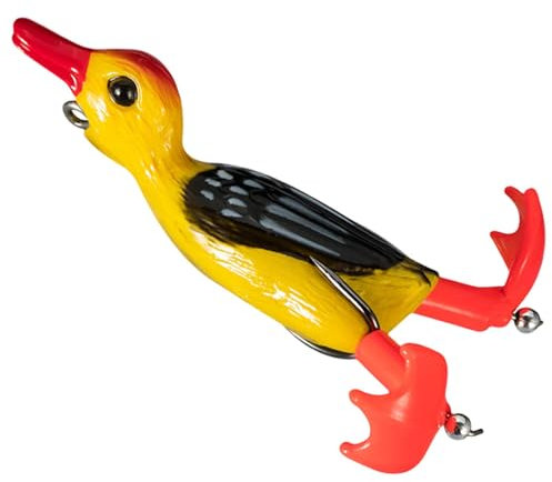 Enten-Topwater-Angelköder,Top Water-Enten-Angelköder | Soft Propeller Duck Lure Swimbait - Ploppende und spritzende Füße, realistisches Entlein, schwimmender künstlicher Köder für Männer