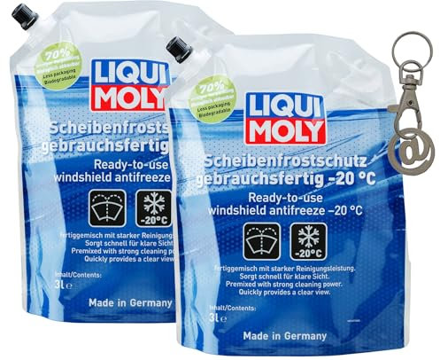 ILODA Einkaufswagenchip + 2X LM 21677 Scheibenfrostschutz gebrauchsfertig 3L bis -20°C, Scheibenreiniger
