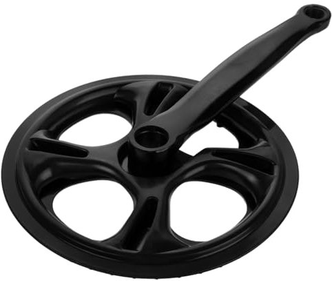 Milisten Fahrradkurbelgarnitur Für Singlespeed-Rad Zähne Kurbelarmsatz Mit Kettenabdeckung Kompatibel Mit Mountainbike Und Rennrad Für Fixed Gear-Fahrrad