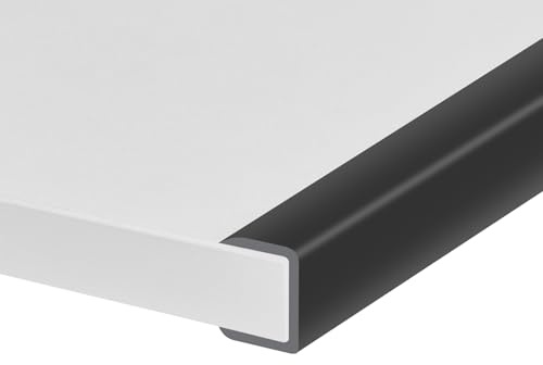 Borde de goma, protector autoadhesivo en forma de U para tableros de contrachapado, tapas de cajones y bordes de puertas de gabinetes, tamaño 22 mm, apto para 21-23 mm, longitud de 3 m