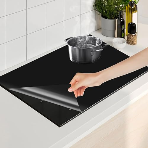 Ysislybin 54x90cm Alfombrilla Protectora Para Placa De Inducción, Silicona Alfombrilla Protectora Multifuncional Antideslizante Para Cocina De Inducción Y Vitrocerámica