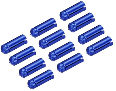PATIKIL 12 Pack Dart Flight Protectors Dart Flügelschoner Dart Zubehör Blau | Aluminiumlegierung, 90 Grad Fixiert, Professionelle Wettkampf