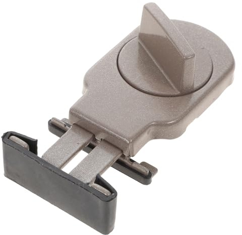 PartyKindom Cerradura de Ventana Corredera a Prueba de Niños, Aleación de Aluminio Engrosada, Tamaño Mediano Marrón, Seguridad para Puertas y Ventanas, Limitador de Apertura para Protección