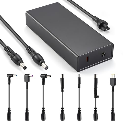 180W Chargeur Universel Ordinateur Portable pour Acer ASUS Lenovo HP Dell Alimentation Adaptateur avec Port USB-C PD 20W Total 200W.