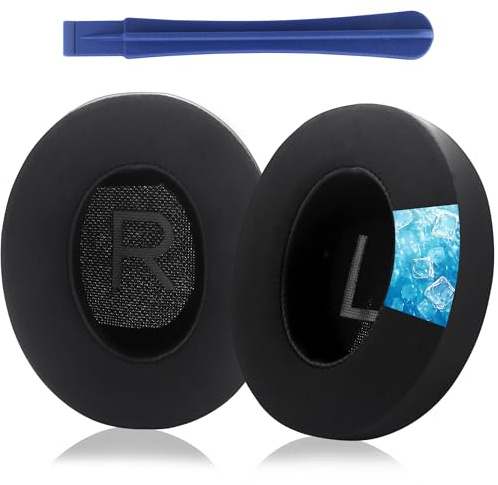 Ersatz-Ohrpolster für Bose 700 - Original-Ohrpolster-Ersatz für Noise Cancelling 700 Kopfhörer, Komfortables, langlebiges Zubehör für Ohrmuscheln, weicheres Proteinleder (Kühlgel schwarz)
