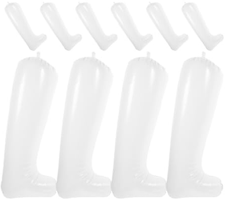Abaodam 5 Paar Aufblasbare Stiefelformer aus Dickem Pvc Stiefelhalter für Hohe Stiefel zur Formerhaltung und Knickschutz Stiefelstützen für Damen Herren Schuhpflege Zubehör