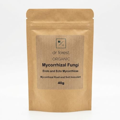 Dr Forest Mycorrhizal Fungi Powder & Mycorrhizae Rooting Powder - 18 Species, 9 Endo & 9 Ecto Root Inoculant for Trees, Roses & Transplants - Fresh Monthly Stock, 9-12 Month Use-By - 120g