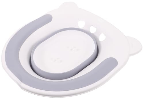 MAGICLULU Wc Sitzbad aus Strapazierfähigem Pp und Tpe Non Deformierbares Schutzbecken für Erwachsene und Senioren Klappbar für Einfache Reinigung im Badezimmer