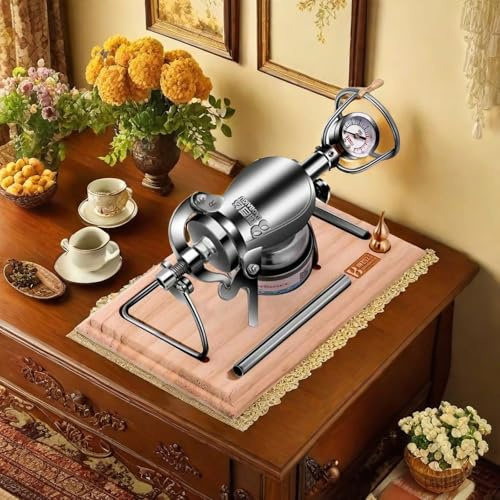 Popcorn Machine Popper, Vintage Home Decor Hand Crank High Pressure Popcorn Maker Traditional Old-Fashioned Design