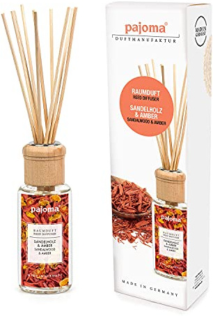 pajoma 91608 Raumduft Sandelholz & Amber, 1er Pack (1 x 100 ml) in Geschenkverpackung, Weiß