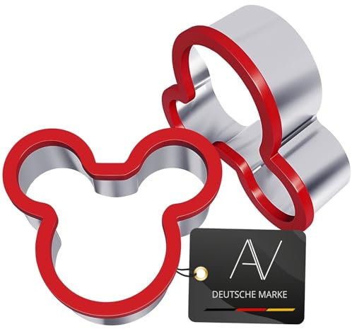 AVANA Cortador de galletas sandwich tostada Acero Inoxidable Galletas Forma Mouse