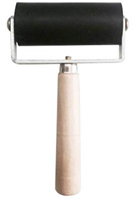 Supvox Gummiwalze Linolwalze Linol-Farbwalze Gummiroller Andrückroller für Linoldruck und Blockdruck Handwerk Kunst Stempeln