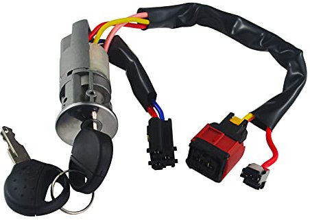 FanPaYY Interruptor del cilindro de encendido de la cerradura de la dirección 4162P0 con 2 llaves para Peugeot 206 406 Citroen Xsara Picasso