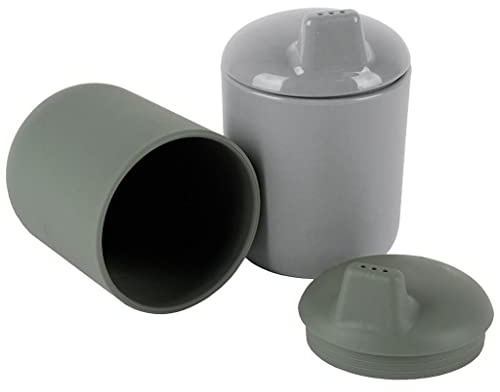 Dantoy - Tiny Biobased Sippy Cups - Mocca & Olive (6221)