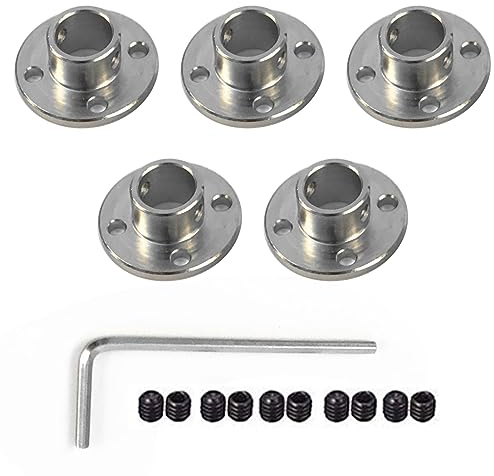 5 connettori a flangia da 6 mm, flangia per tubi flangiati, accessori rigidi per modello di accoppiamento, sede flangiata per motori RC