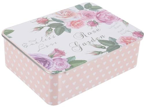 OATIPHO Aufbewahrungsbox Organisator mit Schiebedeckel aus Weißblech Kleine Retro Stil Praktische Metallbox für Kleine Gegenstände und Süßigkeiten für Zuhause