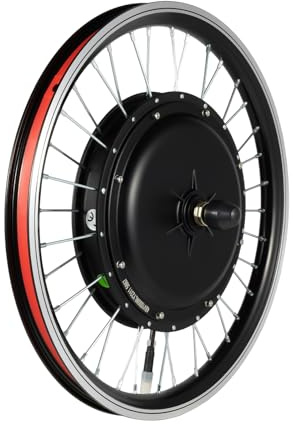 Loobiiny 20 Zoll Vorderrad Ebike,1000 W Nabenmotor Umbausatz,Led-Anzeige Nabe Elektromotor FüR V-Bremse Und Scheibenbremse'S,Max. 42 Km/H