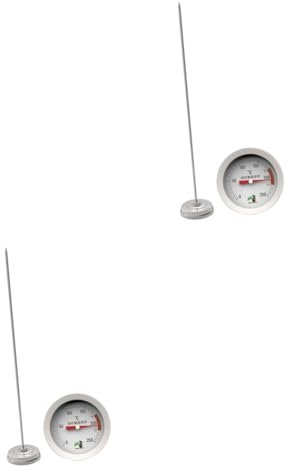 Alipis 2pièces Thermomètre à Acier Avec Probe Clip Multi-hole Pour Mesurer Précisément Températures De Confiseries Friture à