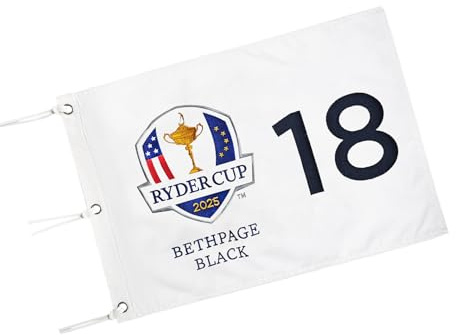 COGOLFING Embroidered 2025 The Ryder Golf Flag, 14x20 Inch, Premium 420D Nylon with Grommets, Ideal for Practice Putting Green, Driving Range, Golf Course, Golf Club, Collectors, White, 1-Pack