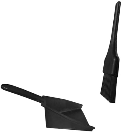 F Fityle Mini pelle à poussière et balayette pour table de shuffleboard Ensemble petit balai et pelle à poussière Balai de balayage léger Outils de nettoyage
