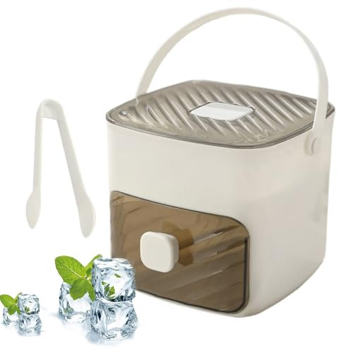 Vassoi di ghiaccio per congelatore, stampi per il ghiaccio per cocktail | Scattatura a doppio strato portatile per refrigerazione cubo - Design di tipo stampa, scatola di stoccaggio per la produzione