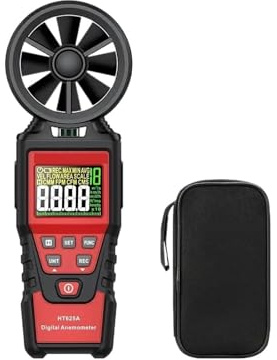 HT625A Digital Anemometer Portable Hand held Wind Speed Meter Windmeter LCD Display Temperature Humidity Meter HT625B(HT625A)