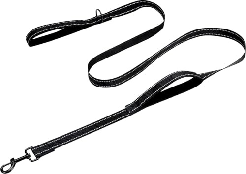 vobobe Hundeleine Kleine Hunde Leicht, Doppelseitig Reflektierende Leine Hund aus Nylon mit Gepolstertem Griff, 1.8m