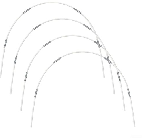 Kit de aros de jardín de fibra de vidrio para invernadero de cama elevada, para protección de plantas y apoyo al crecimiento