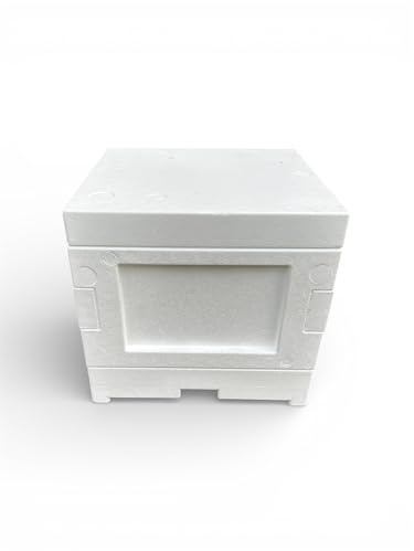 Apisfarm Mini Plus Beute aus Styropor inkl. 6 Mini Plus Rähmchen, Trennschied, für Zucht und Überwinterung von Bienenköniginnen