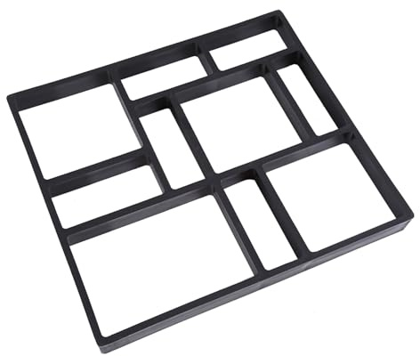 KELFEEAO Molde de hormigón para pavimento, molde de cemento PP Walk Way, molde de ladrillo reutilizable para hormigón, patio, jardín, fabricante de bricolaje, molde de