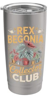Rex Begonia Collector Club Begonia Houseplant Stainless Steel Insulated Tumbler