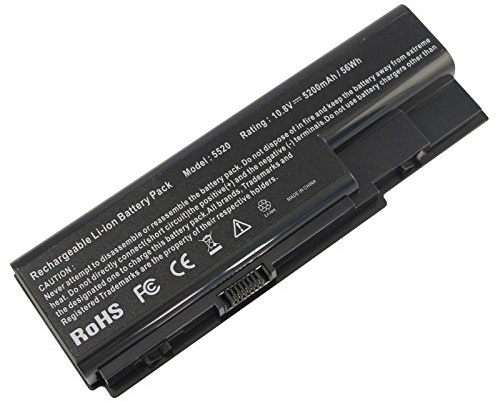 ARyee 5920 Akku kompatibel mit Acer Aspire Aspire 5920 5920G 5520 5530 6530 AS07B31 AS07B32 AS07B42 AS07B51 AS07B52 AS07B52 AS07B71 AS07B71 AS07B71 AS07B72 (5200mAh 11.1V)