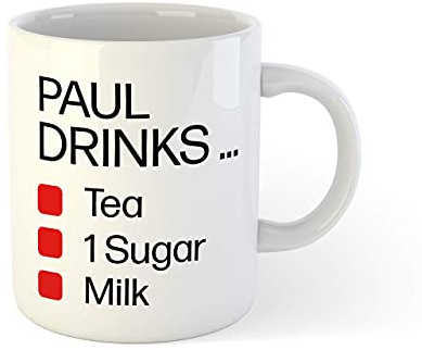 You Personalise Personalised Coffee/Tea Mug, (11oz) - Tea/Coffee Order Mug