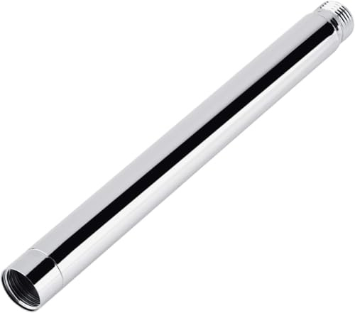 Duschkopf Verlängerung, G1/2 Edelstahl Verchromter Verlängerter Duschkopf 15cm Duscharm Verlängerung für Handbrause Dusche Badzubehör(6)