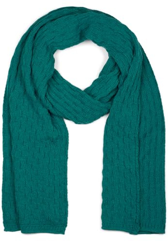 styleBREAKER Unisex Strickschal Flecht Muster Winter Uni | Voluminöses langes Design, 35x220 cm Abmessung, 2- bis 3-mal flexibel um den Hals wickelbar, sehr weiches kratzfreies Gewebe.