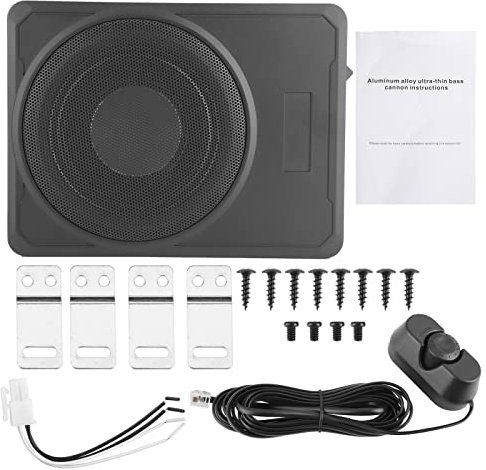 Snufeve6 Auto-Subwoofer, 800W Ausgang aus reinem Aluminiumlegierungs-Körper verstärkter Auto-Subwoofer für ATV