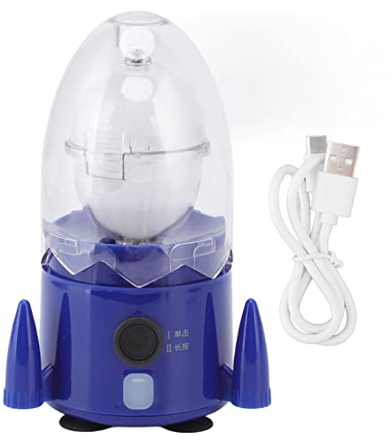 Girauova Elettrico, 15 W Ricaricabile Golden Egg Maker per Uova Sode, Golden Egg Shaker Mixer Tuorlo D' per Uova Piccole e Grandi, Blu